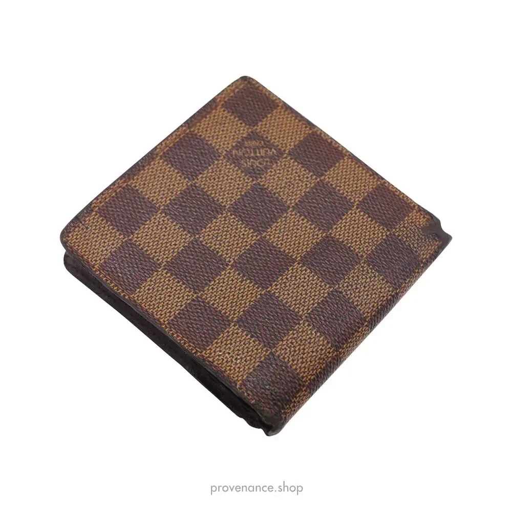 🔴 Louis Vuitton Marco Wallet - Damier Ebene